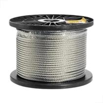 Cabo De Aço Galvanizado 1/4 6x19 6,4mm Afa 30 Metros