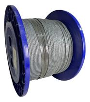 Cabo de Aço Galvanizado 3/32 6X7 Alma de Fibra 200 Metros