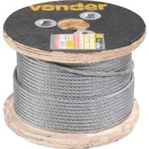 Cabo De Aço Galvanizado, Alma De Fibra, 2,38 Mm - 3/32, 6 X 7, Vonder Ostenvonder Cabo De Aço Galvanizado, Alma De Fibra, 2,38 Mm - 3/32, 6 X 7, Vonder Ostenvonder
