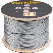 Cabo De Aço Galvanizado Alma De Fibra 4,76 Mm - 3/16" 6X7 - VONDER