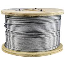 Cabo de Aço Galvanizado com Alma de Fibra 6x7 1/16 Polegadas 250m