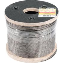 Cabo De Aço Inox Vonder 4,8 Mm 3/16 6 X 7 Alma Aço Aa 6x7 Cargas Estáticas Atrito Naval Cabo De Aço Inox Vonder 4,8 Mm 3/16 6 X 7 Alma Aço Aa 6x7 Cargas Estáticas Atrito Naval