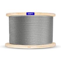 Cabo de aço Marioca 3/16" 400 pés Cabo de arame 7X19 fios Cabo de aço Marioca 3/16" 400 pés Cabo de arame 7X19 fios