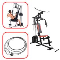 Cabo De Aço Puxador Alto Compatível Com Estação de Musculação Wct 45Kg Cabo De Aço Puxador Alto Compatível Com Estação de Musculação Wct 45Kg