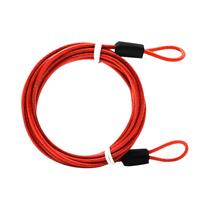Cabo De Aço Revestido De Borracha De 2m Com Trava Antifurto Para Malas De Viagem E Camping Ao Ar