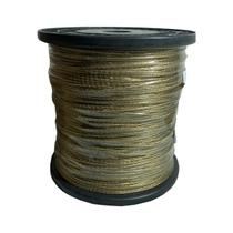 Cabo de Aço Revestido PVC Diâmetro 1.75mm Bobina 100 Metros Varal de Parede Super Resistente Cabo de Aço Revestido PVC Diâmetro 1.75mm Bobina 100 Metros Varal de Parede Super Resistente