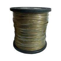 Cabo de Aço Revestido PVC Diâmetro 1.75mm Bobina 100 Metros Varal de Parede Super Resistente