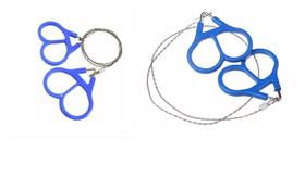 Cabo De Aço Serra Arame Camping Corte Portátil Kit 2 Serras