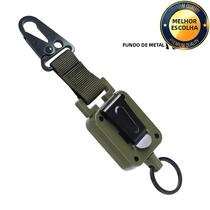 Cabo De Aço Telescópico De 60cm Com Fivela De Fácil Puxada, Alta Resistência, Clipe De Bico De Águia