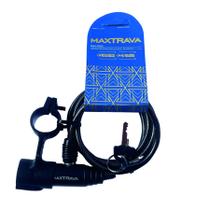 Cabo de Aço Trava Max MXTRA0002 de Chave 1mts x6mm preto