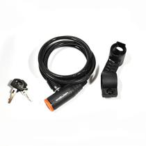 Cabo de Aço Trava Max MXTRA0003 de Chave 1,5mts x6mm preto Cabo de Aço Trava Max MXTRA0003 de Chave 1,5mts x6mm preto