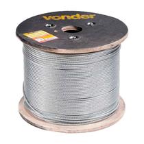 CABO DE AÇO VONDER FIBRA GALVANIZADO 6X19m 300M 3,97mm 5/32”