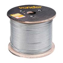 CABO DE AÇO VONDER FIBRA GALVANIZADO 6X19m 60M 4,76mm 3/16”