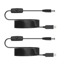 Cabo de adaptador de alimentação Lenink 12V USB para câmera de carro de bebê 2P Cabo de adaptador de alimentação Lenink 12V USB para câmera de carro de bebê 2P
