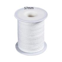 Cabo De Algodão Para Velas De Baixa Fumaça 50/61 Metros 21-45 Fios Ecológico DIY Rolo Inteiro