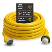 Cabo de Alimentação Amp Up 50 A 125/250 V 7,5 m para Uso Marítimo e RV Cabo de Alimentação Amp Up 50 A 125/250 V 7,5 m para Uso Marítimo e RV