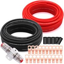 Cabo de alimentação/aterramento Taukealugs 8 Gauge Wire CCA 15m com acessórios Cabo de alimentação/aterramento Taukealugs 8 Gauge Wire CCA 15m com acessórios