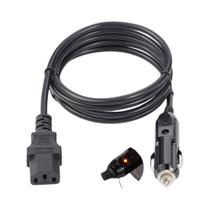 Cabo De Alimentação Automotivo 15A Com Plugue Macho De 3 Pinos Para Acendedor De Cigarros De Carro,