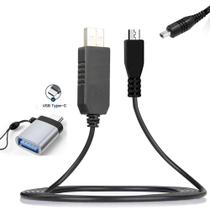 Cabo de Alimentação CA AA-E6 USB 3.0 com Adaptador USB-C para Filmadoras Samsung