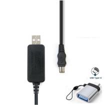 Cabo de Alimentação CA AC-L100 USB 3.0 com Adaptador USB-C para Filmadoras Sony Handycam