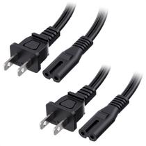 Cabo de alimentação Cable Matters 2, pacote com 2 pinos e 4,5 m, compatível com TV Cabo de alimentação Cable Matters 2, pacote com 2 pinos e 4,5 m, compatível com TV