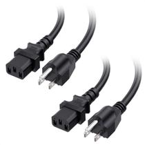 Cabo de alimentação Cable Matters, pacote com 2, 13A, 3 pinos, 3 m