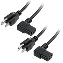 Cabo de alimentação Cable Matters, pacote com 2 unidades, 16 AWG 90 NEMA 5-15P a C13 Cabo de alimentação Cable Matters, pacote com 2 unidades, 16 AWG 90 NEMA 5-15P a C13