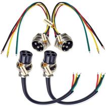 Cabo de alimentação com conector de aviação Lsgoodcare GX16-4pin 5A