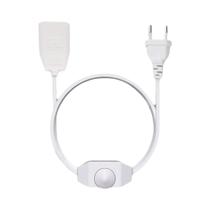 Cabo De Alimentação Com Dimmer LED Preto E Branco, Plugue EU De 2 Pinos, 1,8M De Comprimento Total, Cabo De Alimentação Com Dimmer LED Preto E Branco, Plugue EU De 2 Pinos, 1,8M De Comprimento Total,