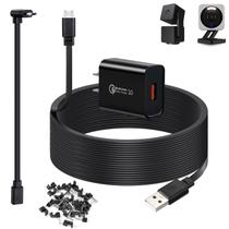 Cabo de alimentação de 15 m de comprimento para Wyze Cam v4, Wyze Cam Pan v3 - preto Cabo de alimentação de 15 m de comprimento para Wyze Cam v4, Wyze Cam Pan v3 - preto