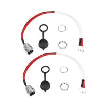 Cabo De Alimentação De 3 Pinos E 4 Fios Para Porta De Carregamento De Bateria De Hoverboard E