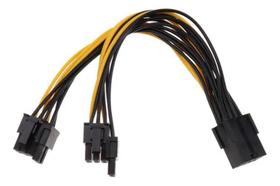Cabo De Alimentação De Vídeo Pci-E 8 Pinos Para Dual 8 Pci-E