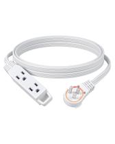 Cabo de alimentação DEWENWILS de 3 pinos e 3 tomadas, plugue plano de 3 m, 125V