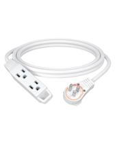 Cabo de alimentação DEWENWILS Plugue giratório plano de 3 saídas de 3 m 125V