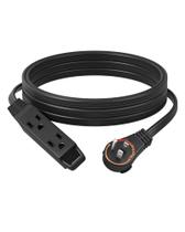 Cabo de alimentação DEWENWILS, plugue plano de 4,5 m, giratório de 360, 3 saídas