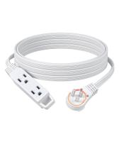Cabo de alimentação DEWENWILS SPT-3 Flat Plug 4,5 m 13A 125V branco Cabo de alimentação DEWENWILS SPT-3 Flat Plug 4,5 m 13A 125V branco