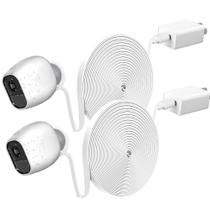 Cabo de alimentação e carregador de extensão de 3 m/10 pés para Arlo Pro 2, pacote com 2 Cabo de alimentação e carregador de extensão de 3 m/10 pés para Arlo Pro 2, pacote com 2