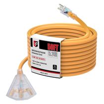 Cabo de alimentação EP 15m 14/3 SJEOW Heavy Duty 3 tomadas LED Cabo de alimentação EP 15m 14/3 SJEOW Heavy Duty 3 tomadas LED