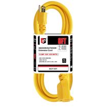 Cabo de alimentação EP 2.4m 15A 125V Heavy Duty Outdoor Amarelo