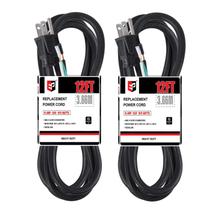 Cabo de alimentação EP 2 Pack 12 pés 14 calibre 15A 1875W 110-120V