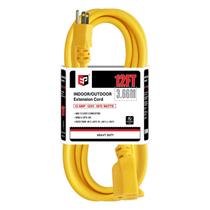 Cabo de alimentação EP 3.7m 12/3 SJTW Heavy Duty 15A 125V Amarelo