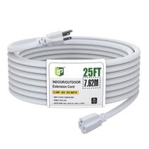 Cabo de alimentação EP 7.6m Extensão externa 15A 125V branco