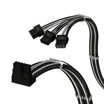 Cabo de alimentação LINKUP AVA 600W PCIE 5.0 16 pinos (12+4) 70 cm preto