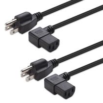 Cabo de alimentação Matters, pacote com 2 unidades, 16 AWG, 3 m, ângulo reto Cabo de alimentação Matters, pacote com 2 unidades, 16 AWG, 3 m, ângulo reto