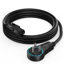 Cabo de alimentação Maximm Monitor Computador 1,5 m, 360, giratório de 3 pinos Cabo de alimentação Maximm Monitor Computador 1,5 m, 360, giratório de 3 pinos