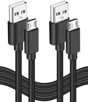 Cabo de alimentação micro USB de 10 pés para Amazon Fire TV Stick, pacote com 2