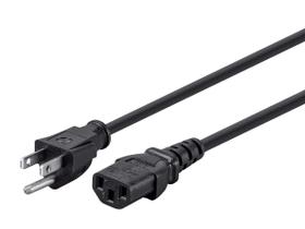 Cabo de alimentação Monoprice 105295 25 pés 14AWG 15A preto