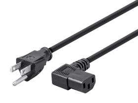 Cabo de alimentação Monoprice 6 pés 14AWG em ângulo reto preto Cabo de alimentação Monoprice 6 pés 14AWG em ângulo reto preto