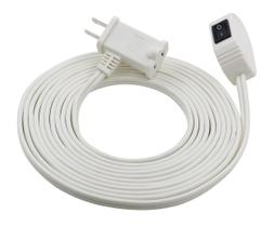 Cabo de alimentação Prime Wire & Cable EC870615 4,5 m 16/2 SPT-2 branco