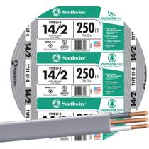 Cabo de alimentação subterrâneo Southwire 14 Gauge 76m 600V